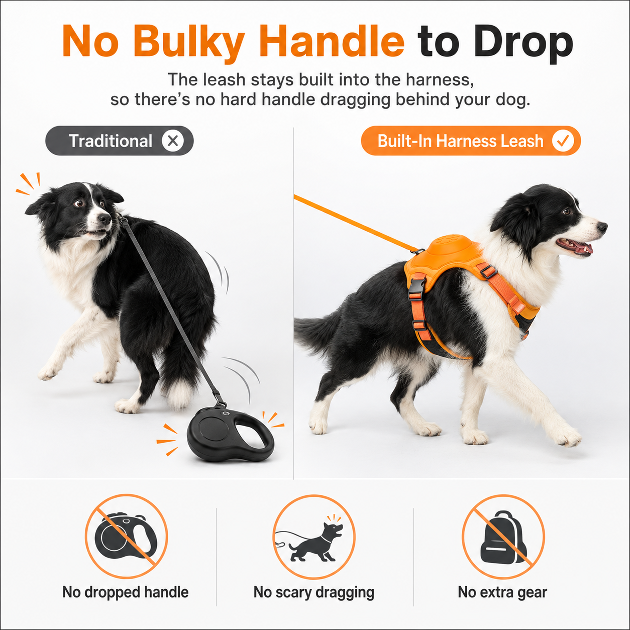 ReadyWalk Built-In Leash Dog Harness